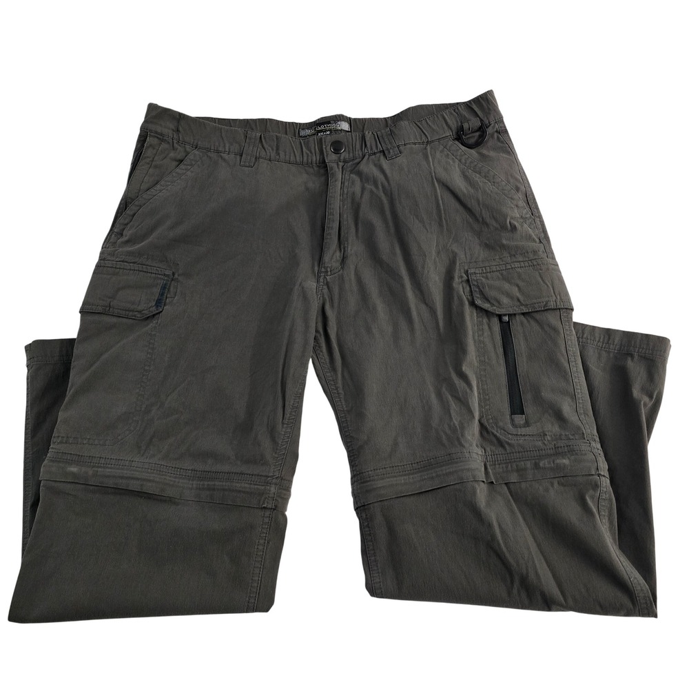 BC Clothing XXL 30 Convertible Cargo Pants Hiking‎ Travel Outdoor Zip Off Shorts